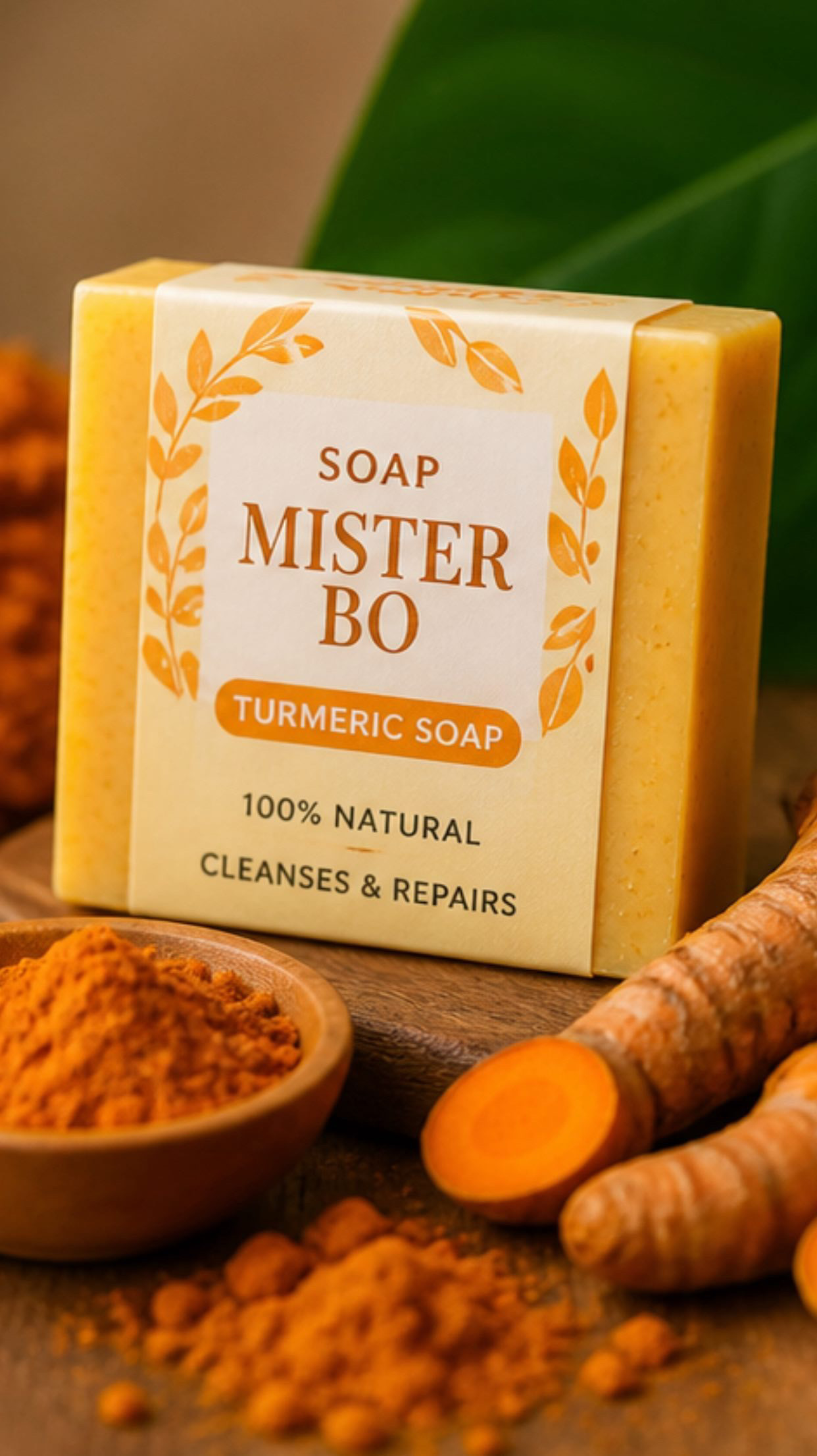 MISTER BO Turmeric Soap (Savon au Curcuma)